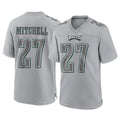 P.Eagles #27 Quinyon Mitchell Player Gray Atmosphere Fashion Home Game BALCE Stitched Jerseys