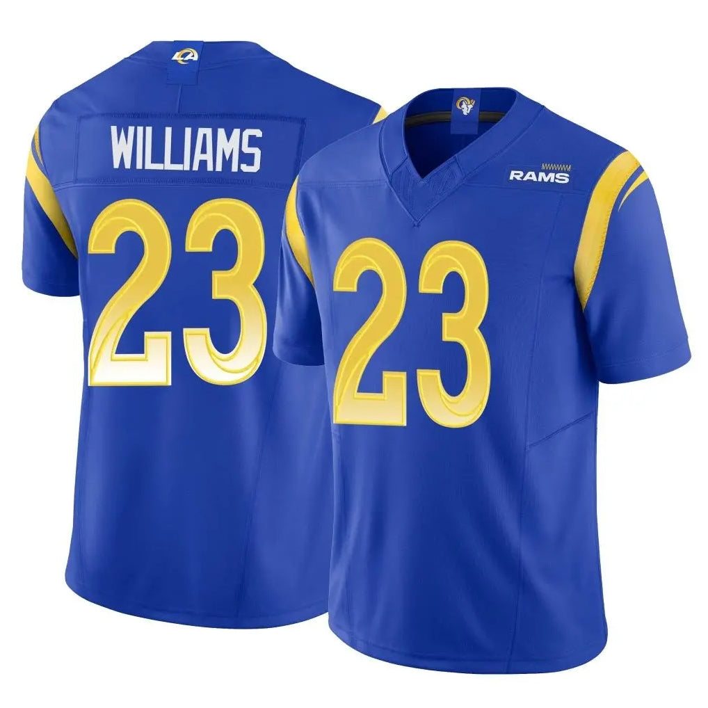 LA.Rams #23 Kyren Williams Player Royal Limited Vapor F.U.S.E. Home Game BALCE Stitched Jerseys