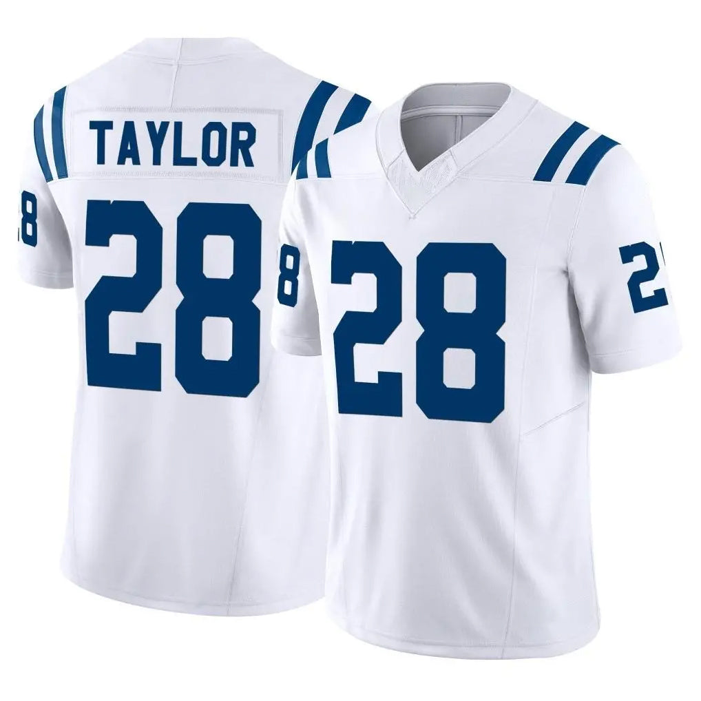 IN.Colts #28 Jonathan Taylor Player White Limited Vapor F.U.S.E. Home Game BALCE Stitched Jerseys