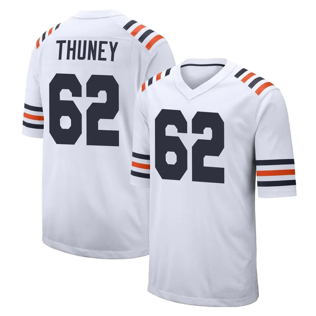 C.Bears #62 Joe Thuney Player White Classic Home Game BALCE Stitched Jerseys