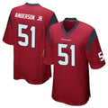 H.Texans #51 Will Anderson Jr. Player Red Home Game BALCE Stitched Jerseys