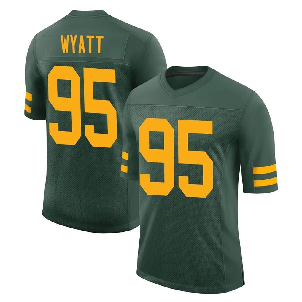 GB.Packers #95 Devonte Wyatt Player Green Alternate Vapor Home Game BALCE Stitched Jerseys
