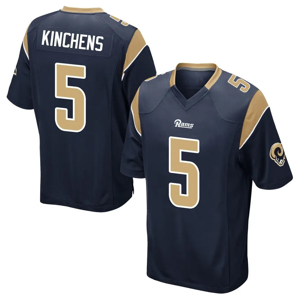 LA.Rams #5 Kamren Kinchens Player Navy Home Game BALCE Stitched Jerseys