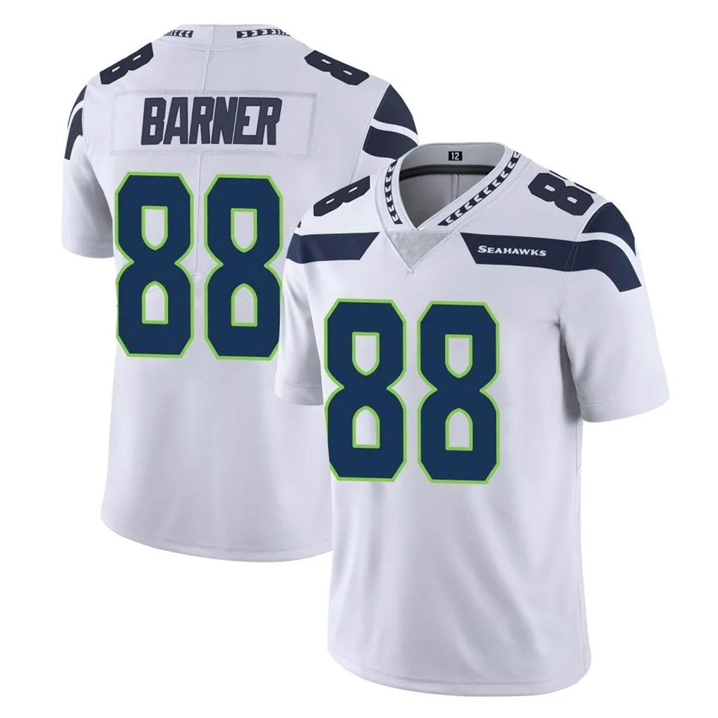 S.Seahawks #88 AJ Barner Player White Limited Vapor Untouchable Home Game BALCE Stitched Jerseys