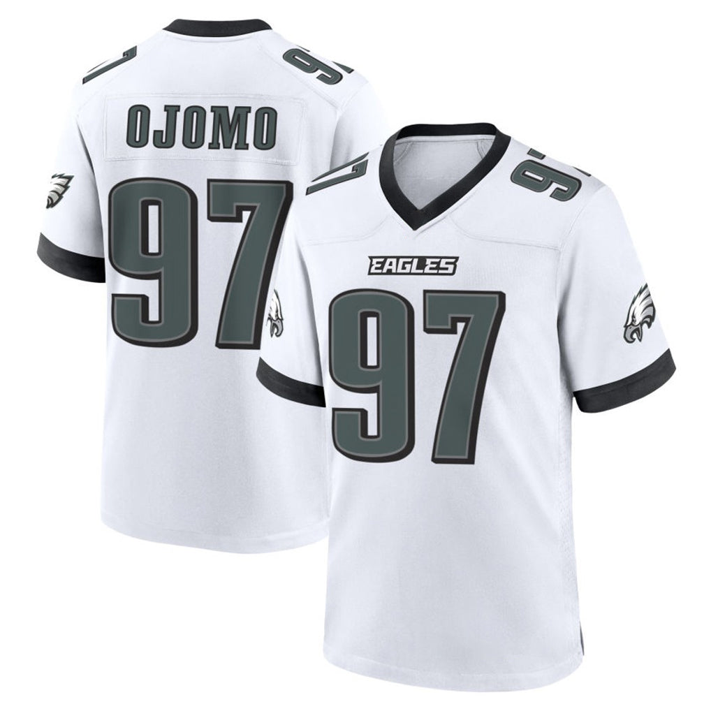 P.Eagles #97 Moro Ojomo Player White Game Home BALCE Stitched Jerseys