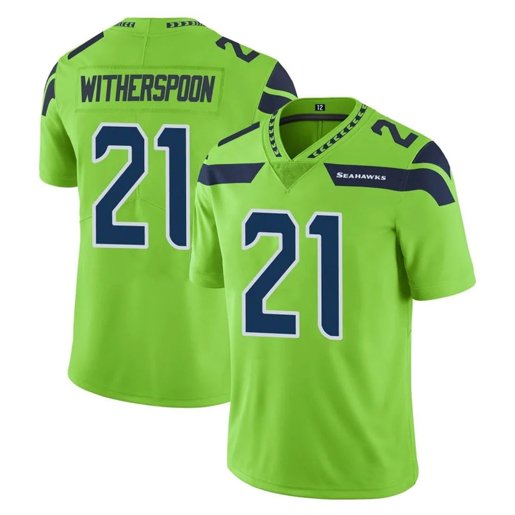 S.Seahawks #21 Devon Witherspoon Player Green Limited Color Rush Home Game BALCE Stitched Jerseys
