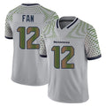 S.Seahawks #12 12th Fan Player Grey Limited 2025 Rivalries Collection Home Game BALCE Stitched Jerseys