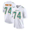 M.Dolphins #74 Kadyn Proctor Player White Fashion Home Game BALCE Stitched Jerseys