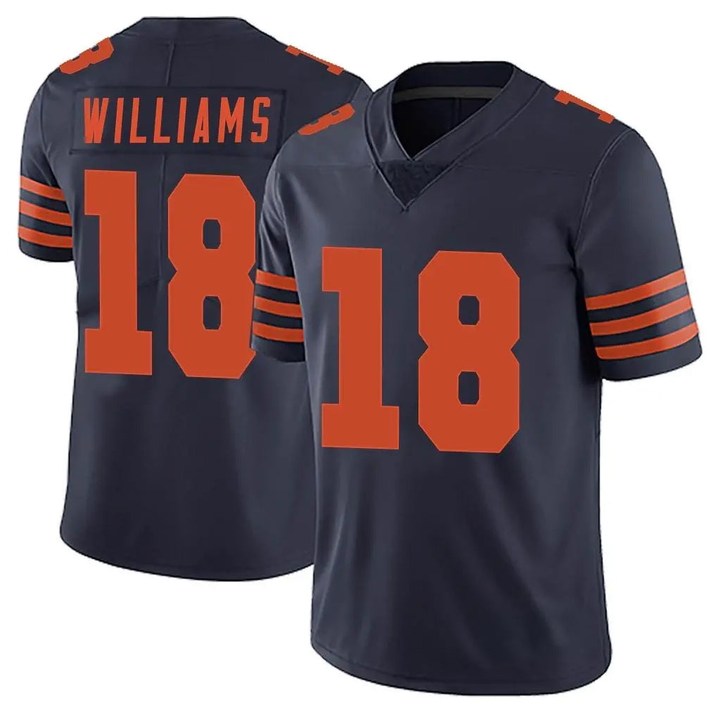 C.Bears #18 Caleb Williams Player Navy Blue Alternate Vapor Untouchable Limited BALCE Stitched Jerseys