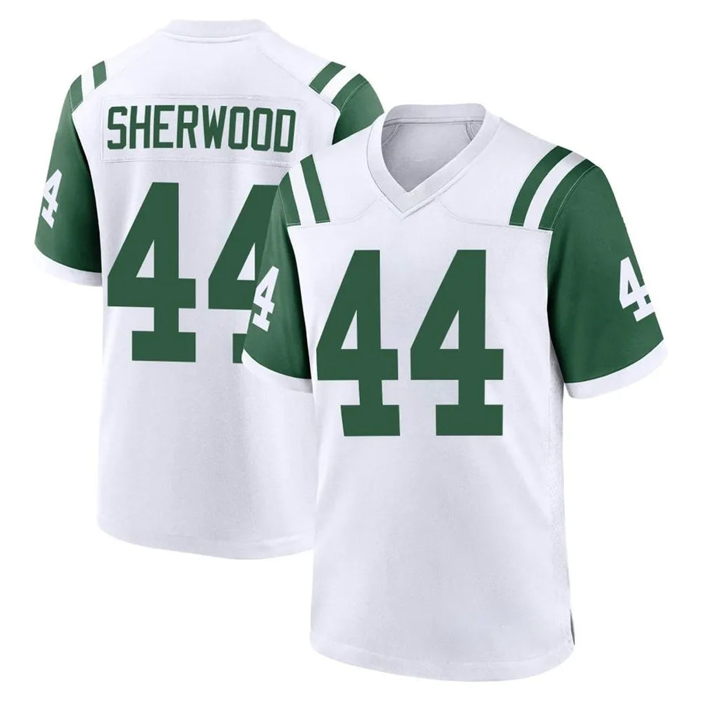 NY.Jets #44 Jamien Sherwood Player White Classic Home Game BALCE Stitched Jerseys