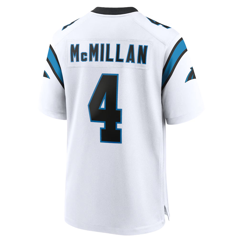 C.Panthers #4 Tetairoa McMillan Player White Home Game BALCE Stitched Jerseys