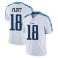 T.Titans #18 Cor'Dale Flott Player White Limited Vapor Untouchable Home Game BALCE Stitched Jerseys
