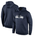 S.Seahawks ## Seahawks Blank Player Navy LOGO Pullover Hoodies Game BALCE Stitched Jerseys