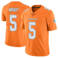 M.Dolphins #5 Jaylen Wright Player Orange Limited Home Game BALCE Stitched Jerseys