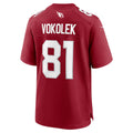 A.Cardinals #81 Travis Vokolek Player Cardinal Home Game BALCE Stitched Jerseys