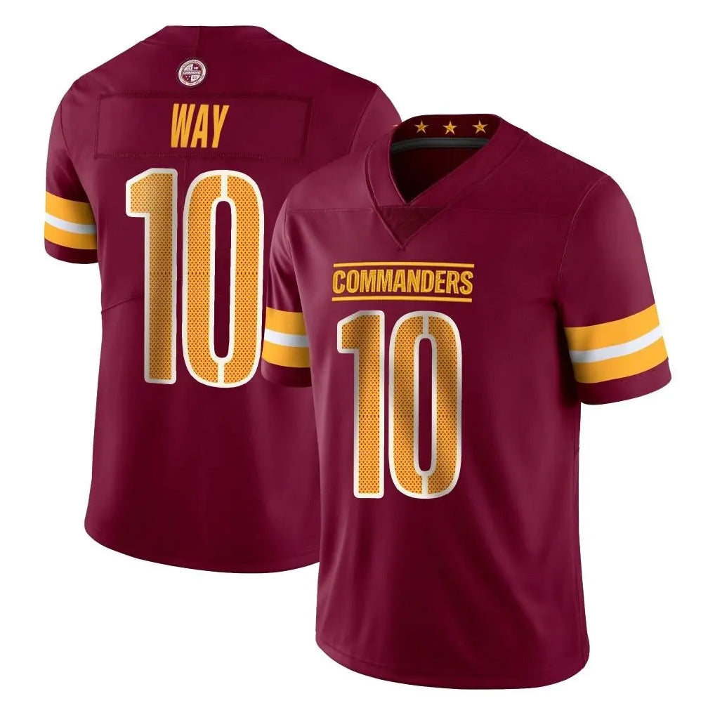 W.Commanders #10 Tress Way Player Burgundy Limited Vapor Home Game BALCE Stitched Jerseys
