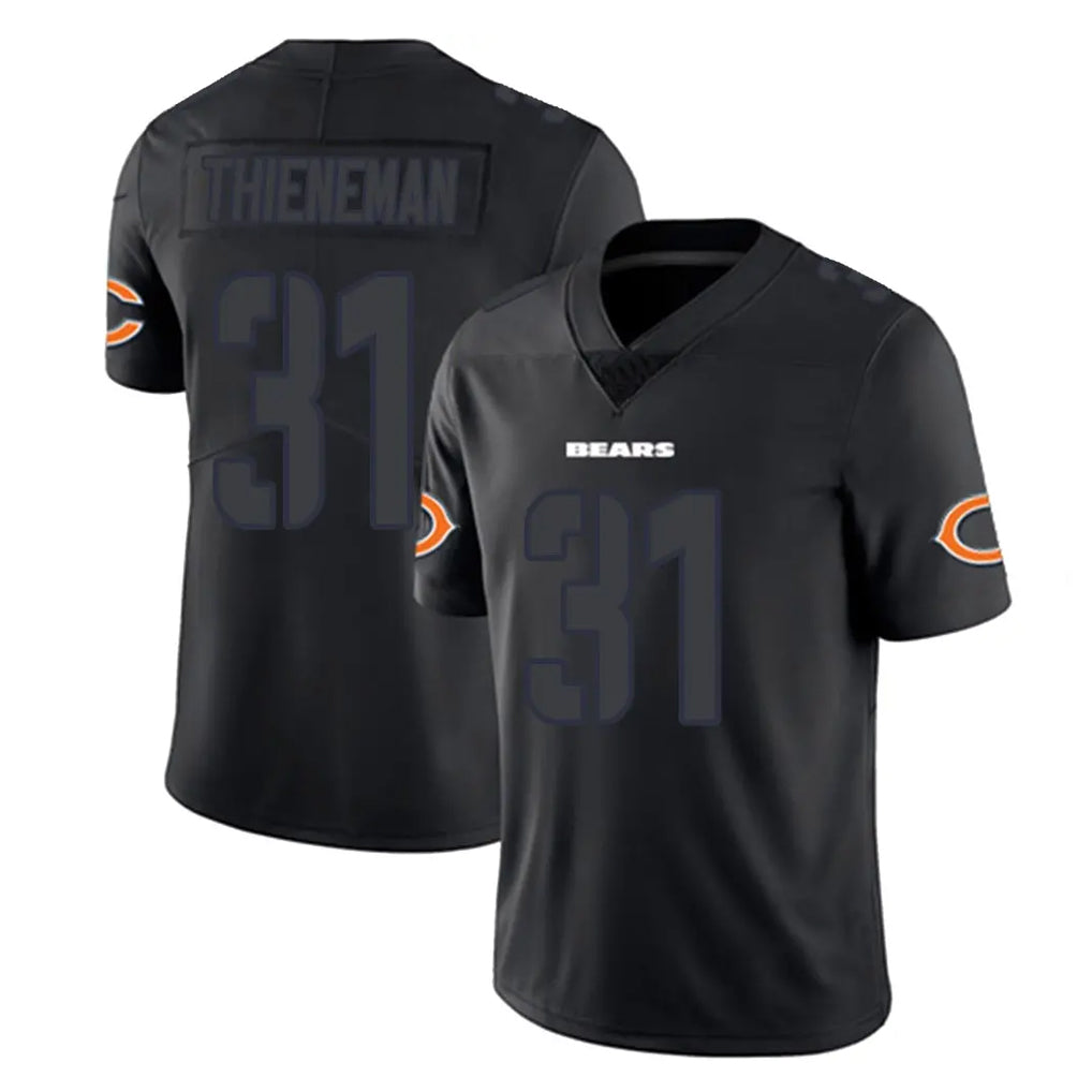 C.Bears #31 Dillon Thieneman Player Black Impact Limited Game BALCE Stitched Jerseys
