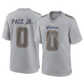 M.Vikings #0 Ivan Pace Jr. Player Gray Atmosphere Fashion Home Game BALCE Stitched Jerseys