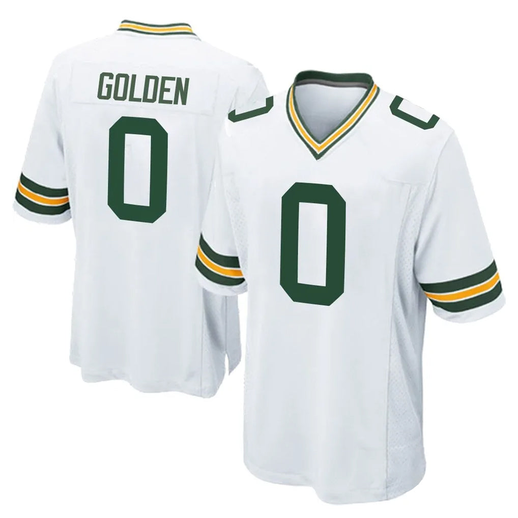 GB.Packers #0 Matthew Golden Player White Home Game BALCE Stitched Jerseys
