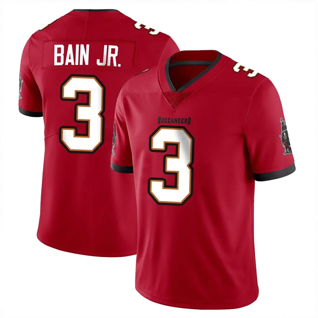TB.Buccaneers #3 Rueben Bain Jr. Player Red Limited Vapor F.U.S.E. Home Game BALCE Stitched Jerseys