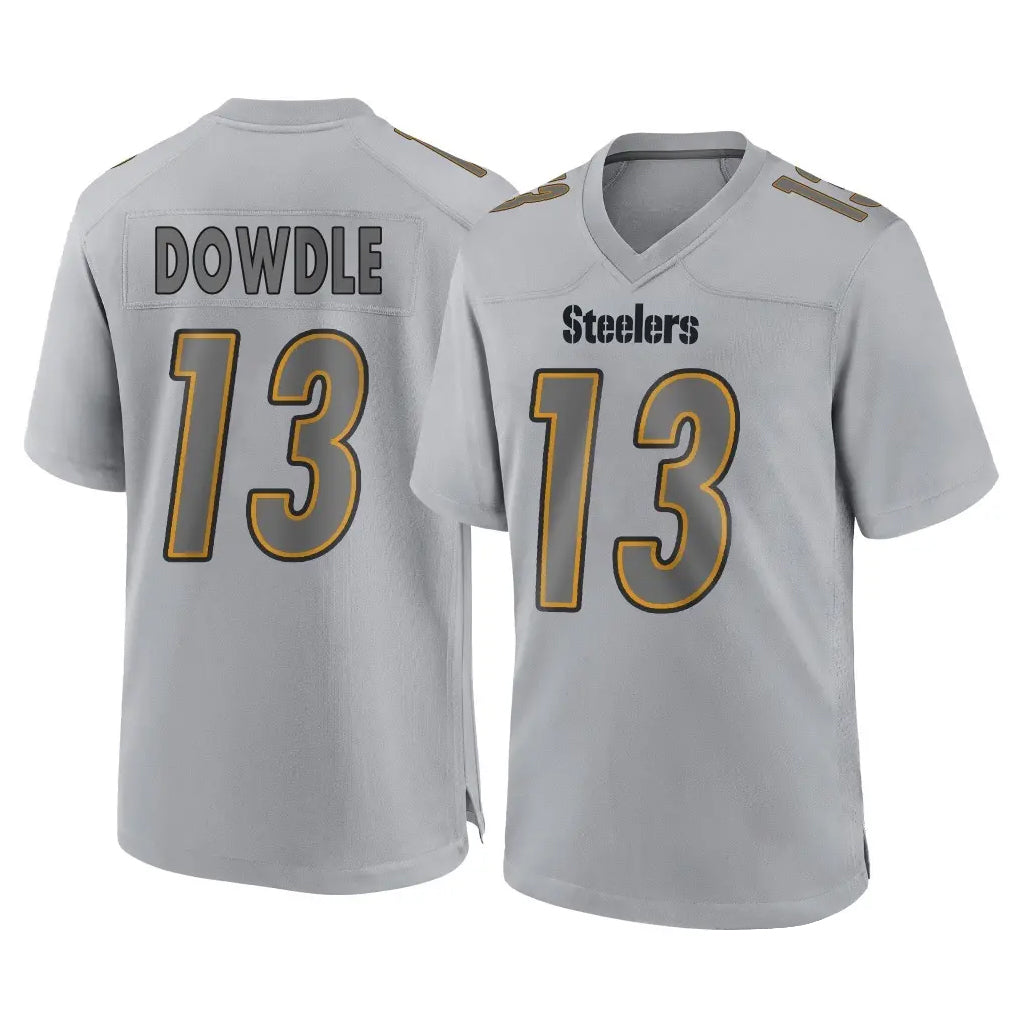 P.Steelers #13 Rico Dowdle Player Gray Atmosphere Fashion Home Game BALCE Stitched Jerseys