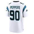 C.Panthers #90 Julius Peppers Player White Home Game BALCE Stitched Jerseys