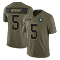 M.Dolphins #5 Jaylen Wright Player Olive 2025 Salute To Service Limited Game BALCE Stitched Jerseys