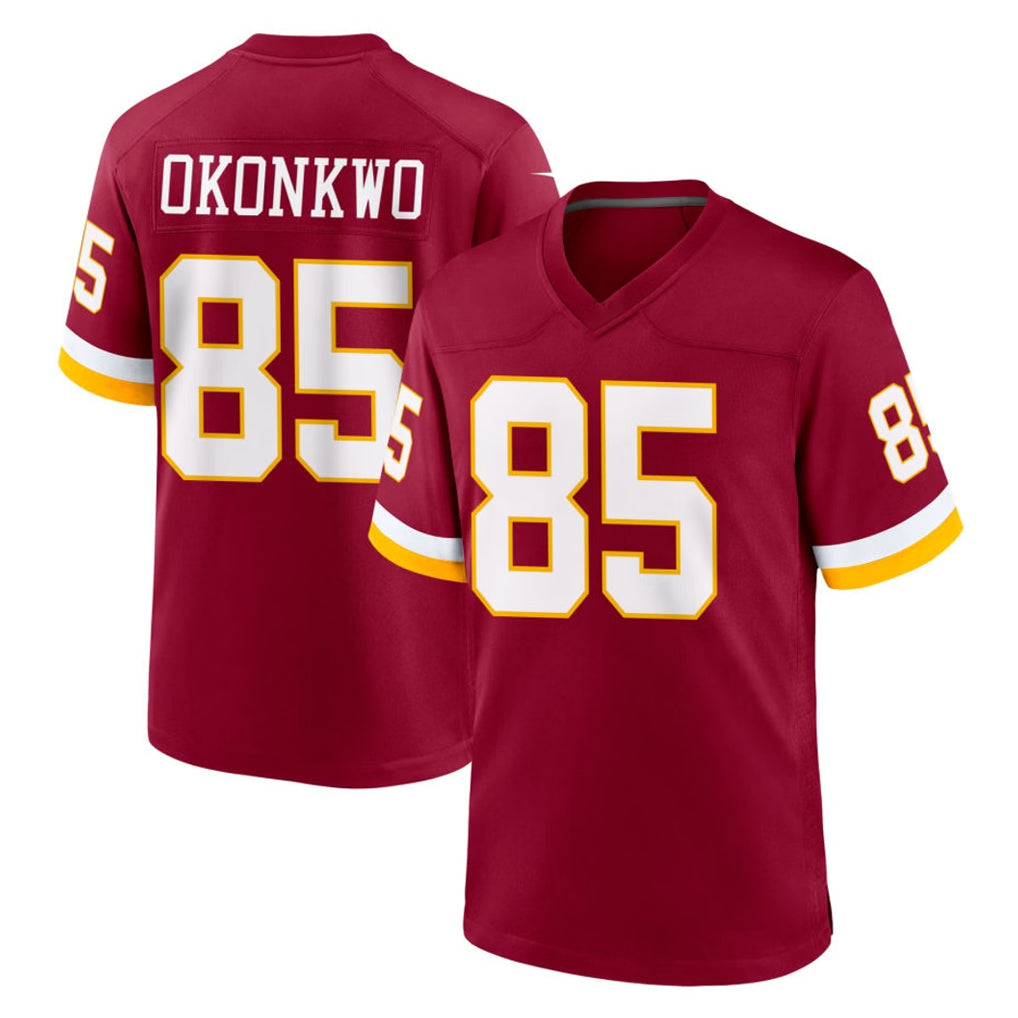 W.Commanders #85 Chig Okonkwo Player Burgundy Game Home BALCE Stitched Jerseys