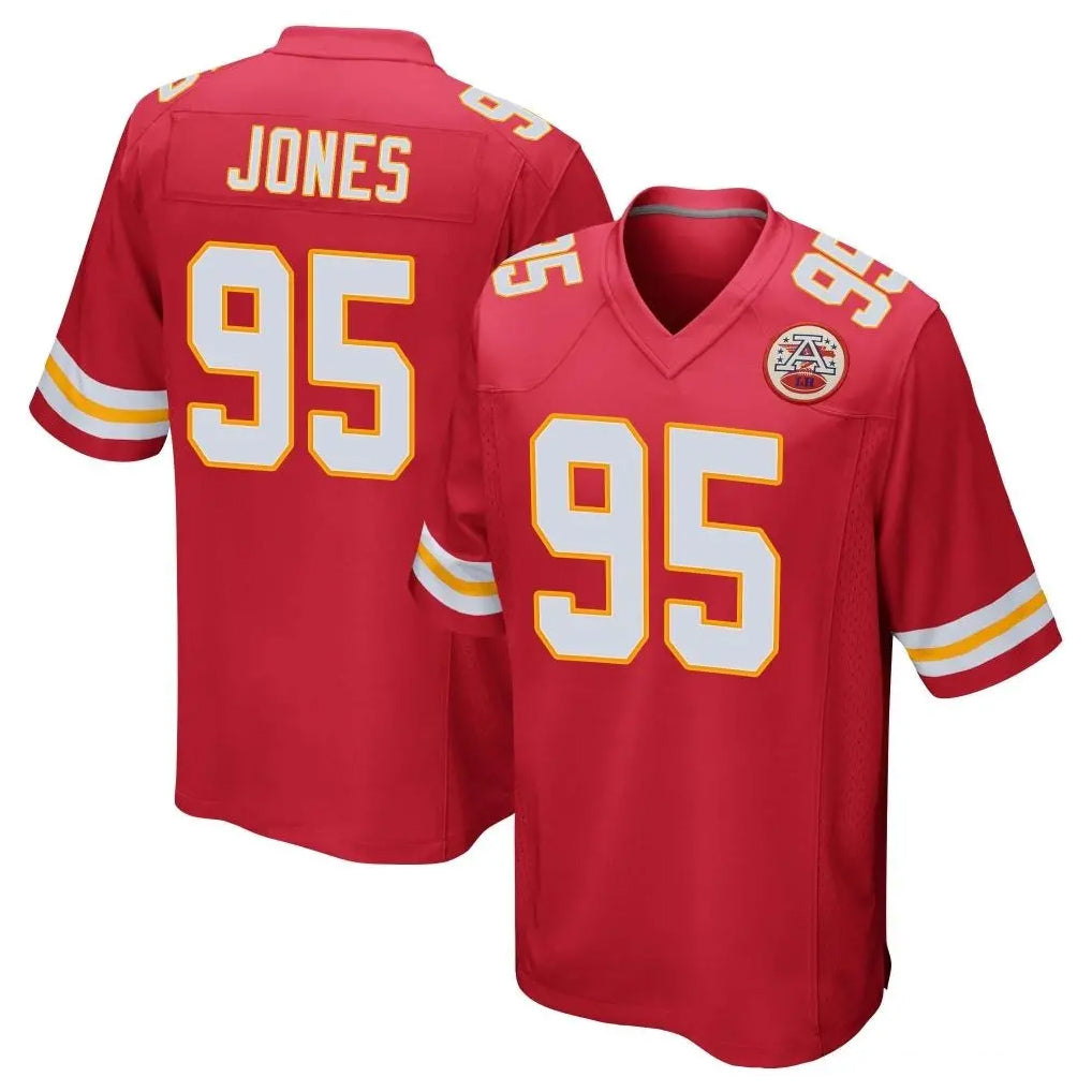 KC.Chiefs #95 Chris Jones Player Red Home Game BALCE Stitched Jerseys
