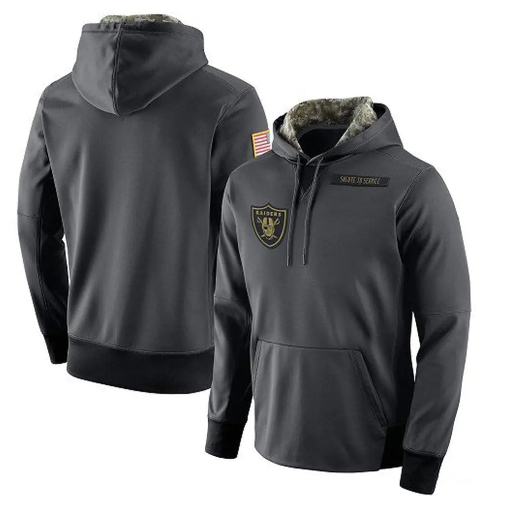 LV.Raiders ## Raiders Blank Player Gray Pullover Hoodies Home Game BALCE Stitched Jerseys