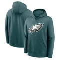 P.Eagles ## Eagles Blank Player Midnight Green Performance Pullover Hoodies Home Game BALCE Stitched Jerseys