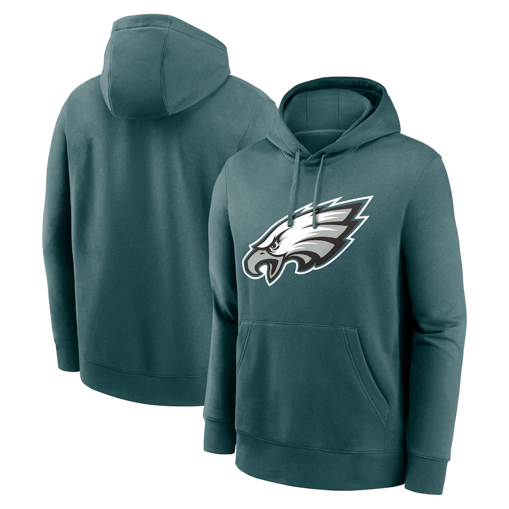 P.Eagles ## Eagles Blank Player Midnight Green Performance Pullover Hoodies Home Game BALCE Stitched Jerseys
