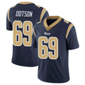 LA.Rams #69 Kevin Dotson Player Navy Limited Vapor Untouchable Home Game BALCE Stitched Jerseys