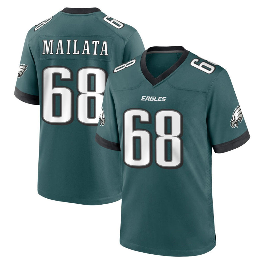 P.Eagles #68 Jordan Mailata Player Green Home Game BALCE Stitched Jerseys