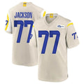 LA.Rams #77 Alaric Jackson Player Bone Home Game BALCE Stitched Jerseys