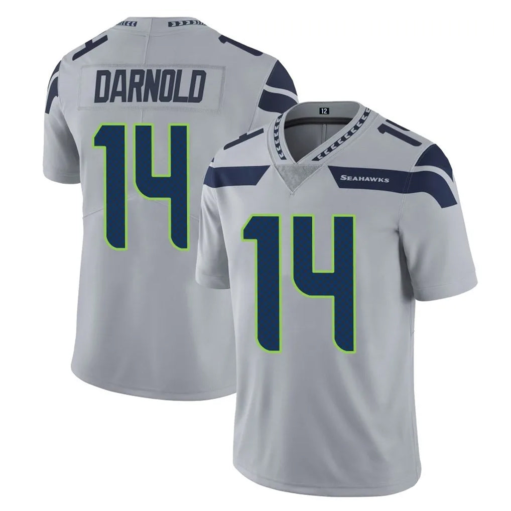 S.Seahawks #14 Sam Darnold Player Gray Limited Vapor Untouchable Home Game BALCE Stitched Jerseys