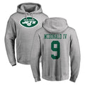 NY.Jets #9 Will McDonald IV Player Gray LOGO Pullover Hoodies Limited Game BALCE Stitched Jerseys