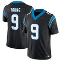 C.Panthers #9 Bryce Young Player Black Vapor F.U.S.E. Limited Home Game BALCE Stitched Jerseys