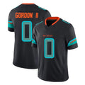 M.Dolphins #0 Ollie Gordon II Player Black Limited Pitch Rivalries Collection Home Game BALCE Stitched Jerseys