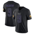 M.Vikings #9 J.J. McCarthy Player Black Impact LImited Home Game BALCE Stitched Jerseys