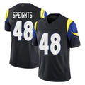 LA.Rams #48 Omar Speights Player Black Midnight Rivalries Collection Limited Home Game BALCE Stitched Jerseys