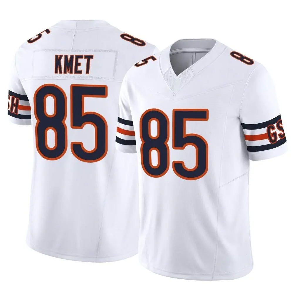 C.Bears #85 Cole Kmet Player White Vapor F.U.S.E. Limited Home Game BALCE Stitched Jerseys