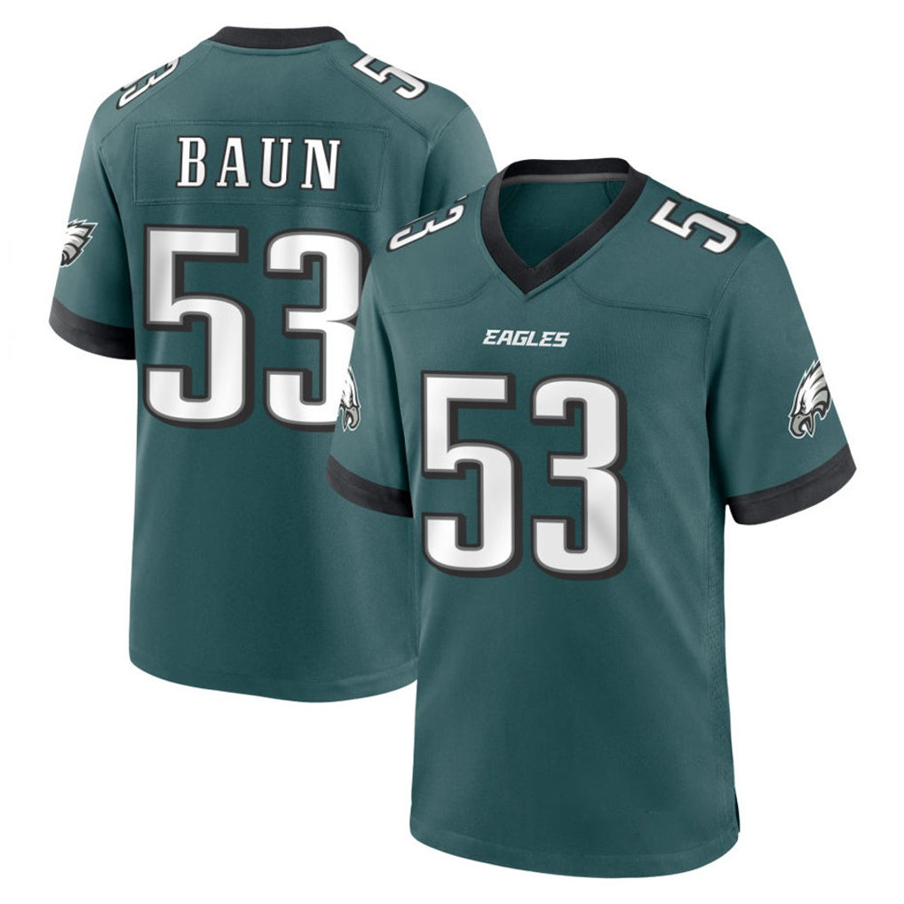 P.Eagles #53 Zack Baun Player Green Home Game BALCE Stitched Jerseys