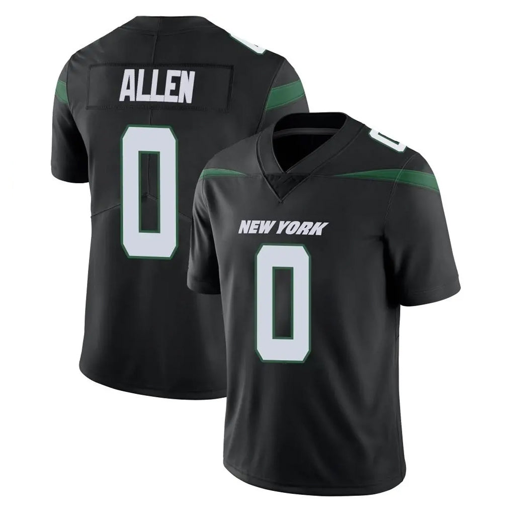 NY.Jets #0 Braelon Allen Player Stealth Black Limited Vapor Home Game BALCE Stitched Jerseys