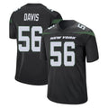 NY.Jets #56 Demario Davis Player Stealth Black Home Game BALCE Stitched Jerseys