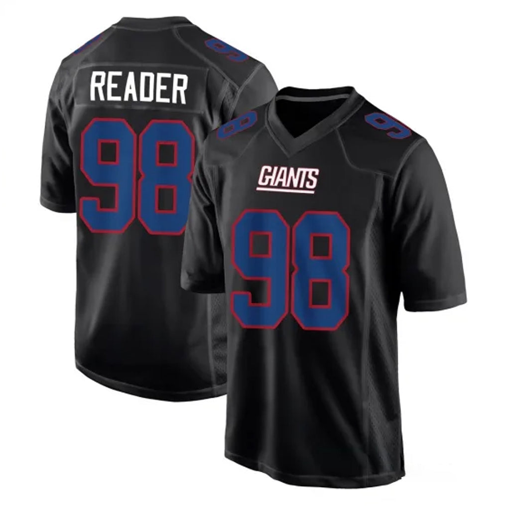 NY.Giants #98 DJ Reader Player Carbon Fashion Limited Home Game BALCE Stitched Jerseys