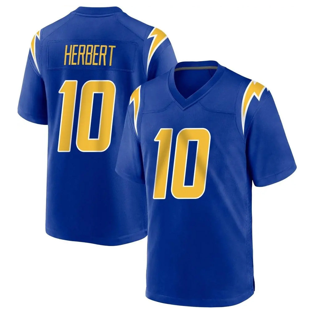 LA.Chargers #10 Justin Herbert Player Royal Home Game BALCE Stitched Jerseys