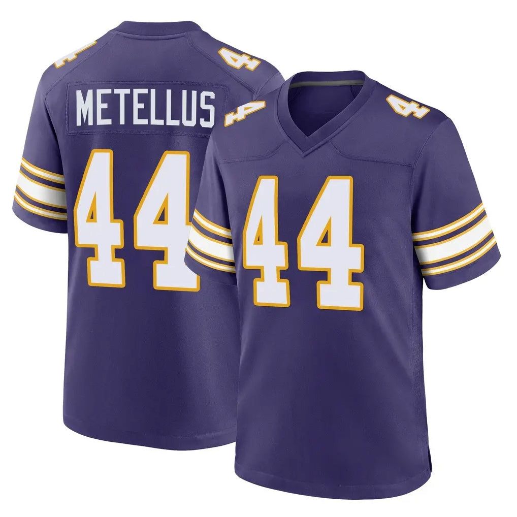 M.Vikings #44 Josh Metellus Player Purple Classic Home Game BALCE Stitched Jerseys