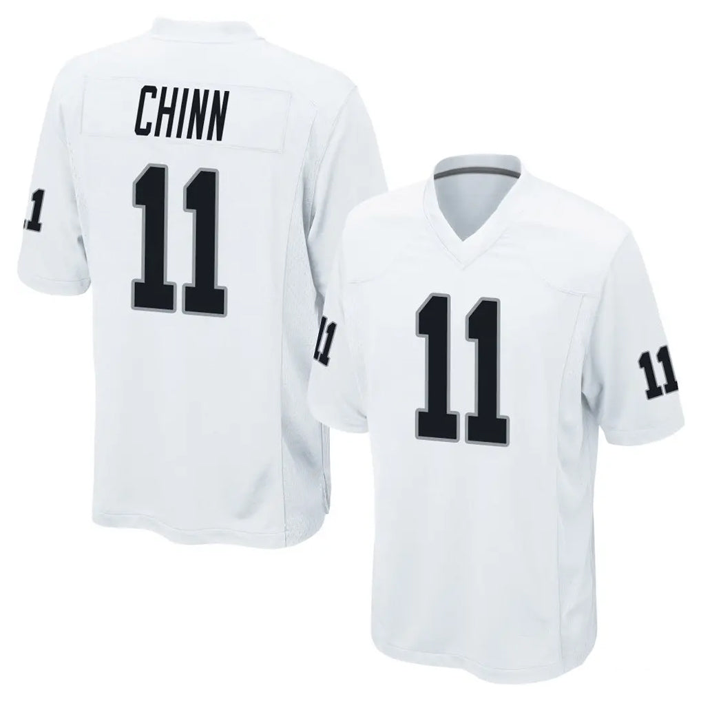 LV.Raiders #11 Jeremy Chinn Player White Home Game BALCE Stitched Jerseys