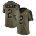 TB.Buccaneers #2 Emeka Egbuka Player Olive Salute To Service Limited Game BALCE Stitched Jerseys